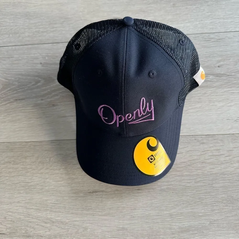 Carhartt Rugged Trucker Hat Openly (LBGTQ + Pride) Embroidered Navy OS‎ NWT